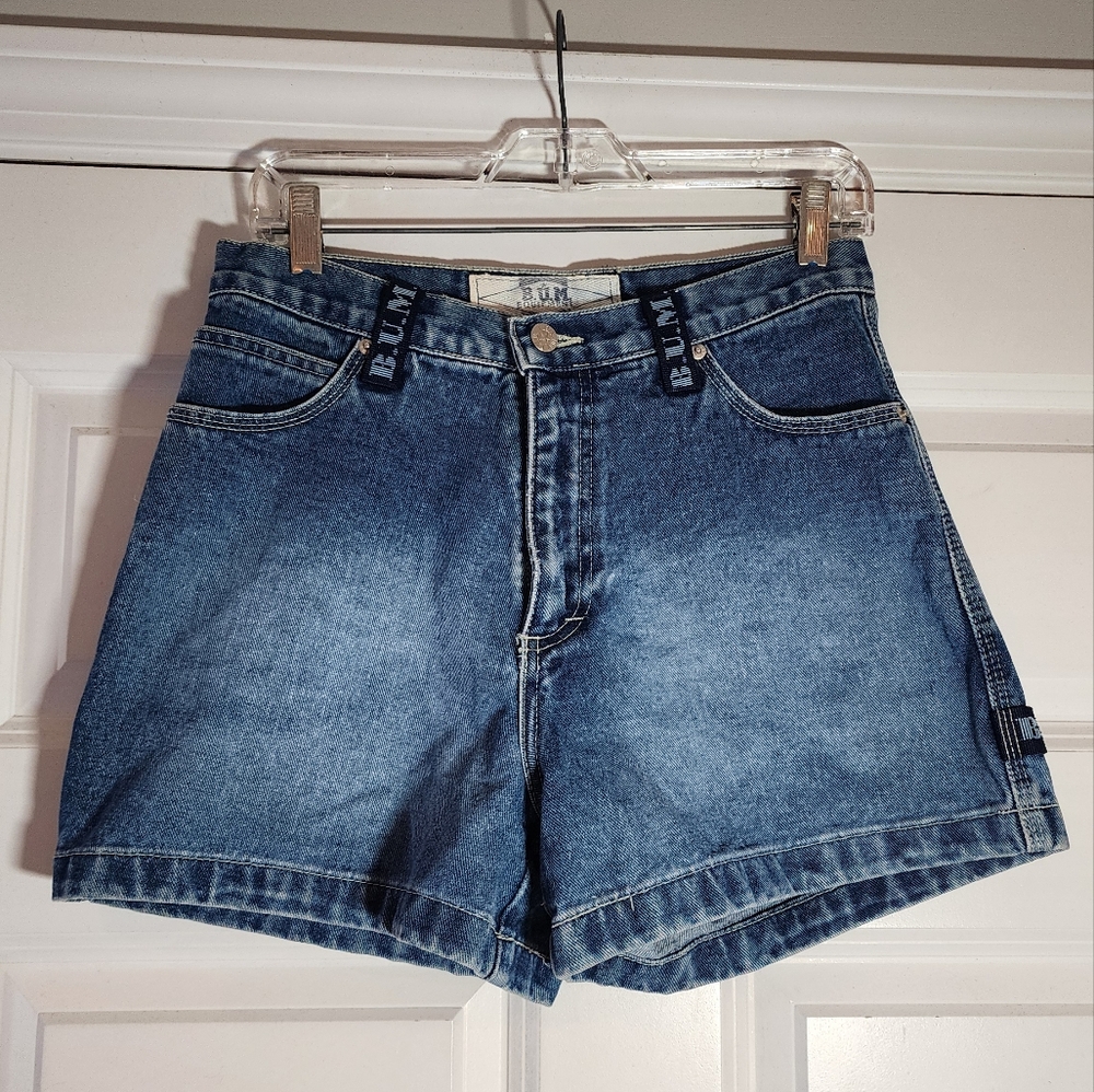 B.U.M Equipment Vintage Denim High Waist Cotton Shorts Size 9/10